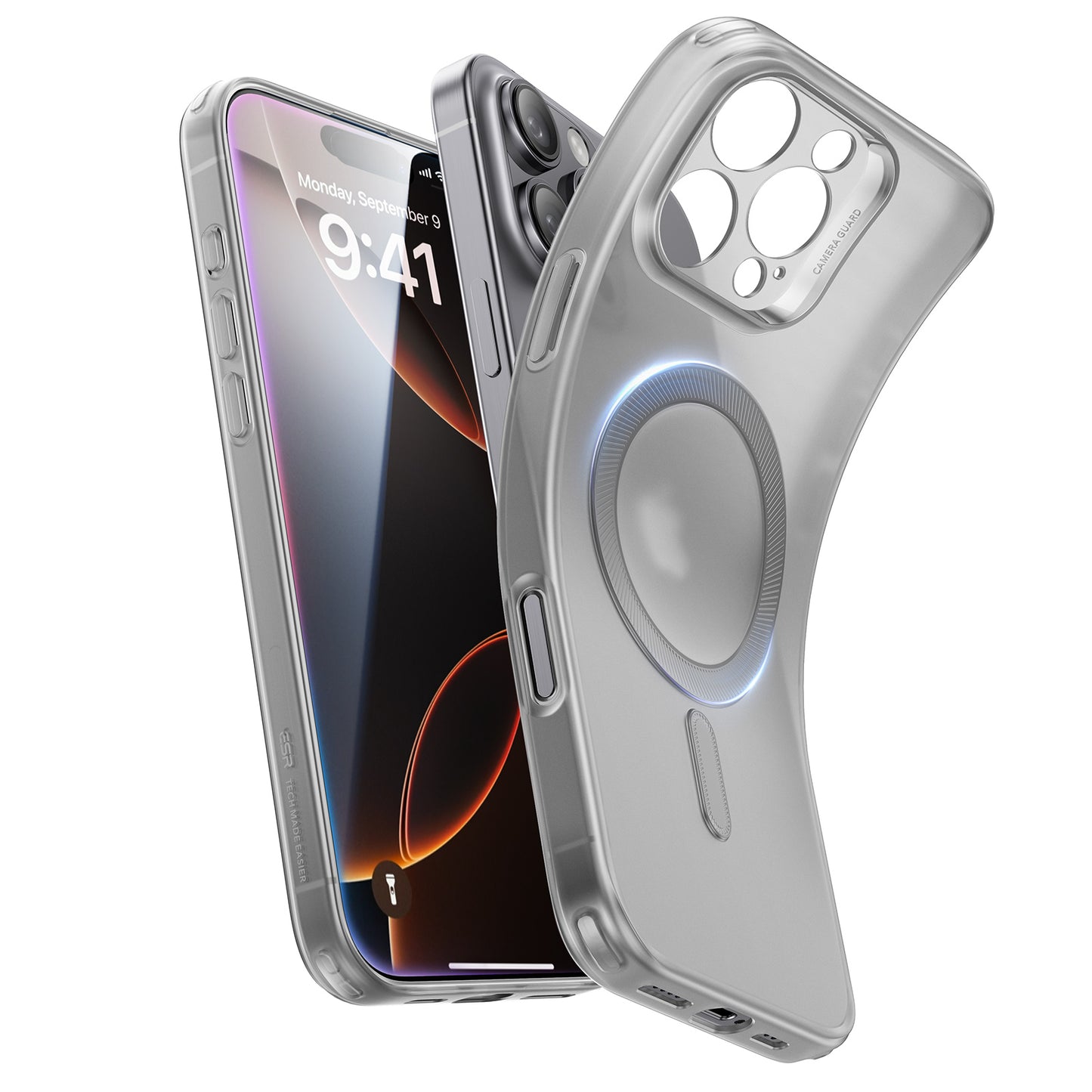 ESR Zero Clear Case (Halolock) | iPhone 16 Pro Max