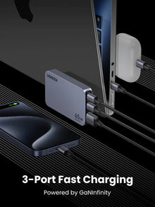UGREEN Nexode Pro 65W 3-Port Gan Ultra-Slim Fast Charger