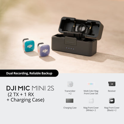DJI Mic Mini 2s (2TX + 1RX + Charging Case)