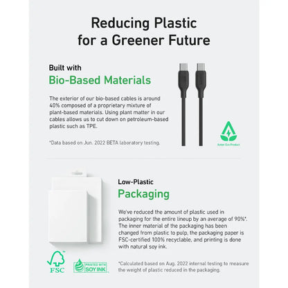 Anker 544 USB-C to USB-C Cable (Bio-Based 3ft)