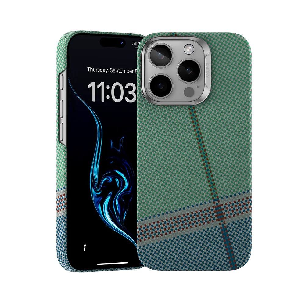 Benks PassionGreen ArmorAir Case built with Kevlar® | iPhone 16 Pro