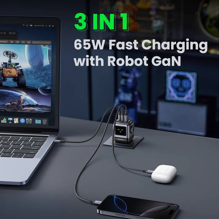 UGREEN Nexode RG 65W 3-Port Gan Fast Charger