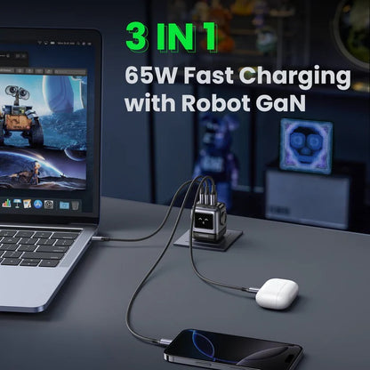 UGREEN Nexode RG 65W 3-Port Gan Fast Charger