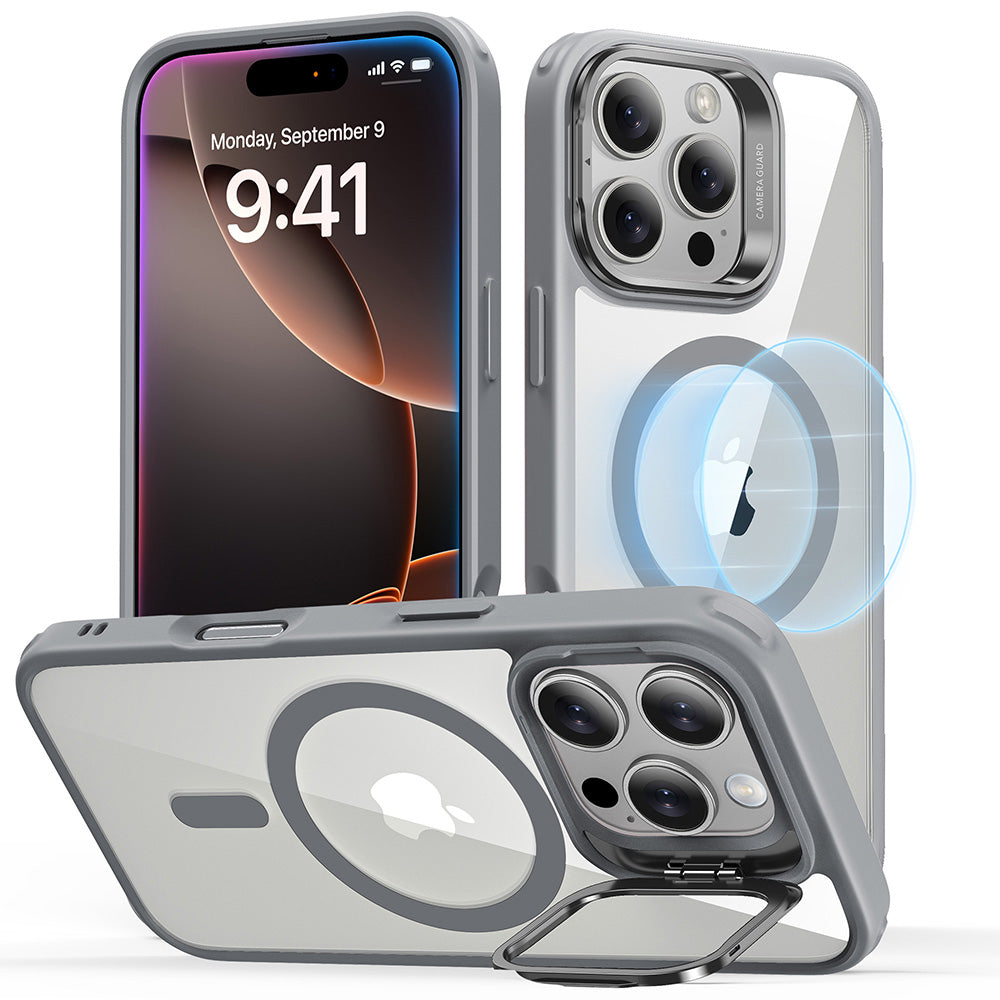 ESR Classic Hybrid with Stash Stand (HaloLock) Case | iPhone 16 Pro