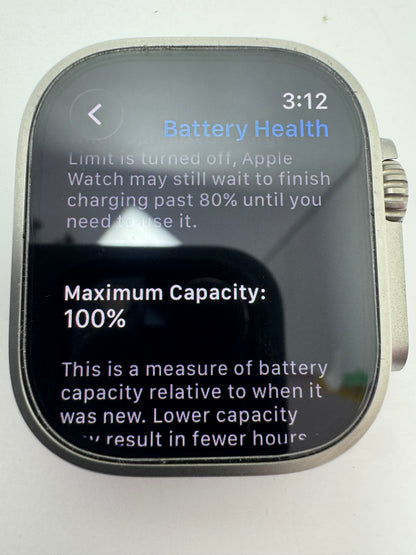 Used Apple Watch Ultra 3 Natural Titanium Light Blue Alpine Loop M