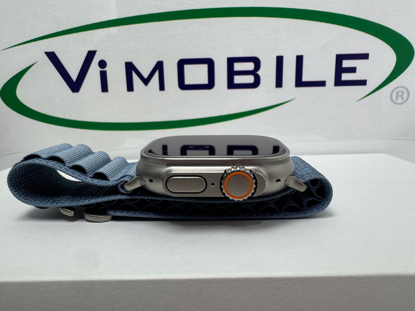 Used Apple Watch Ultra 3 Natural Titanium Light Blue Alpine Loop M