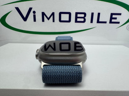 Used Apple Watch Ultra 3 Natural Titanium Light Blue Alpine Loop M