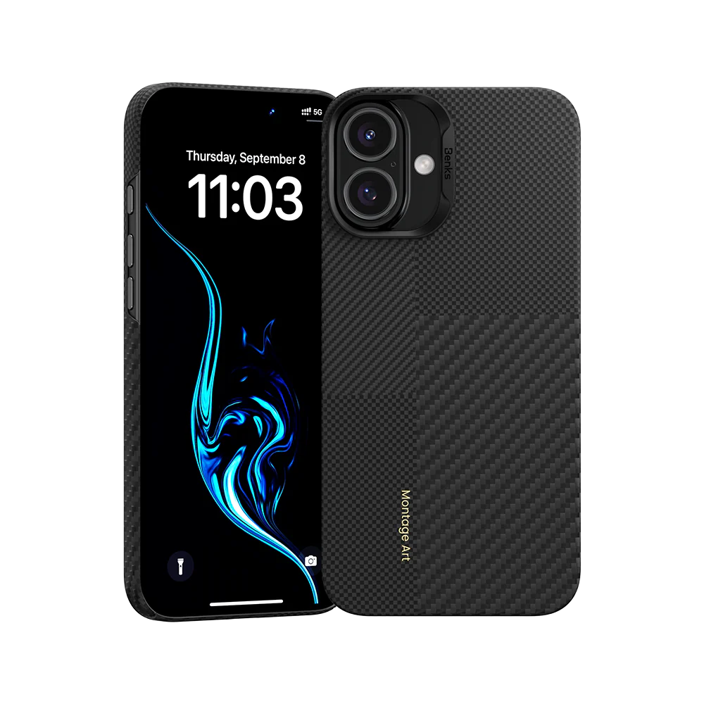 Benks Montage ArmorAir Case built with Kevlar® | iPhone 16 Plus