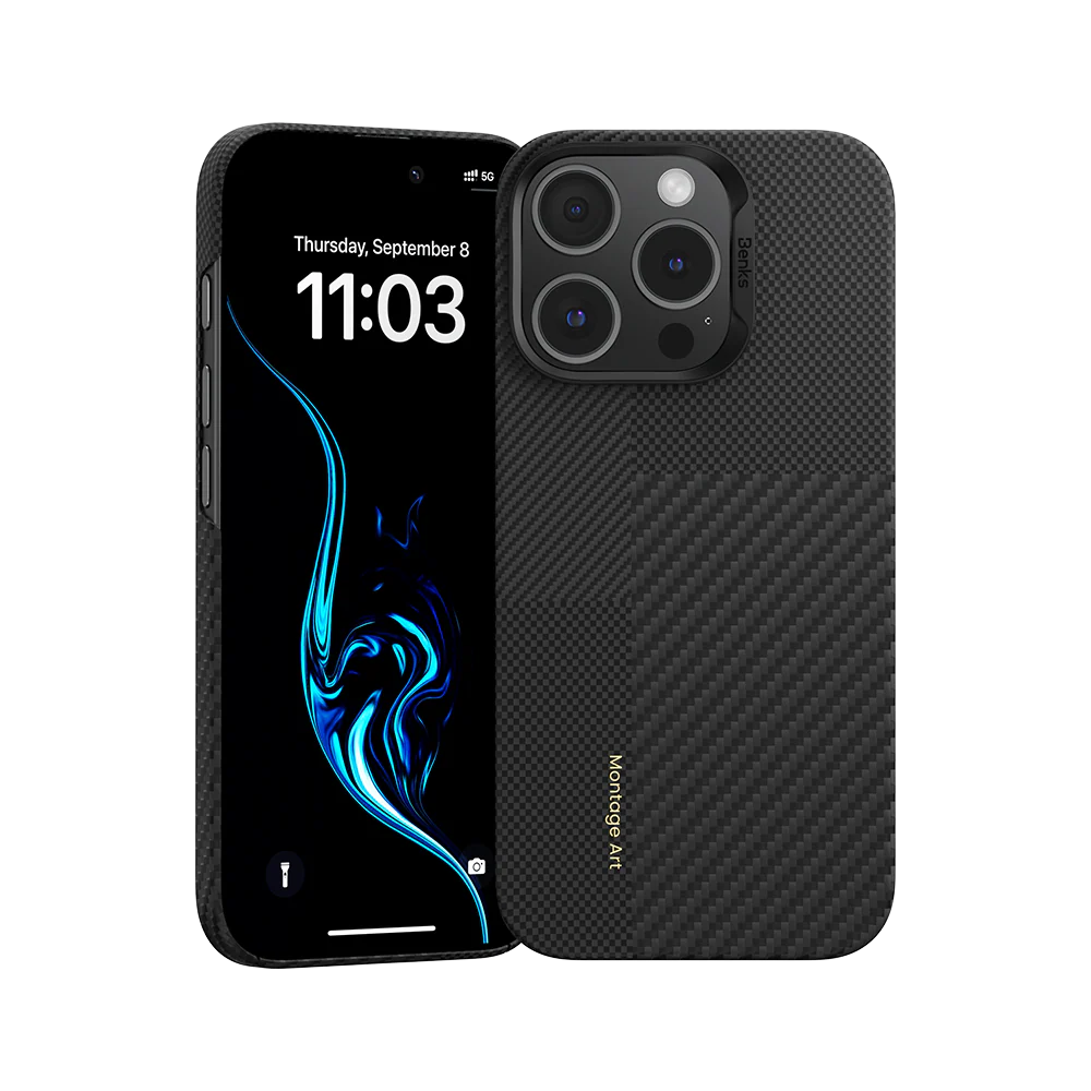Benks Montage ArmorAir Case built with Kevlar® | iPhone 16 Pro