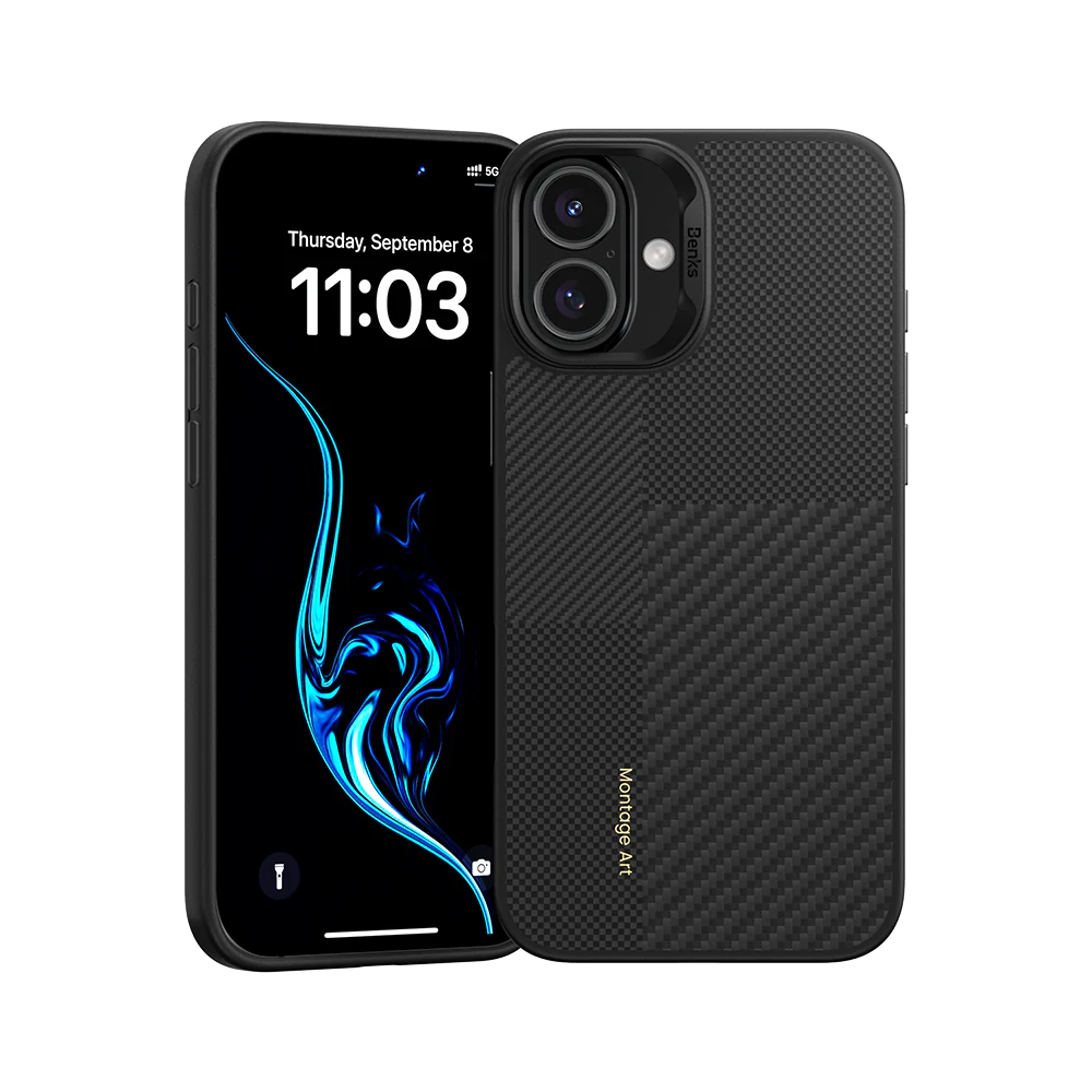 Benks Montage ArmorPro Case built with Kevlar® | iPhone 16 Plus