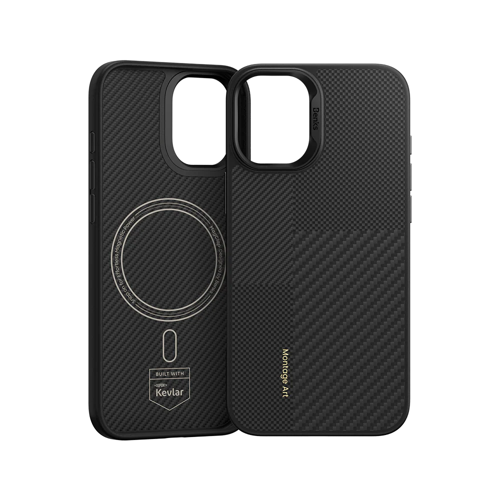 Benks Montage ArmorPro Case built with Kevlar® | iPhone 16 Plus