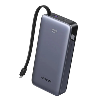 UGREEN PB537 20000mAh PD 55W CCC Power Bank with Built-in Cable