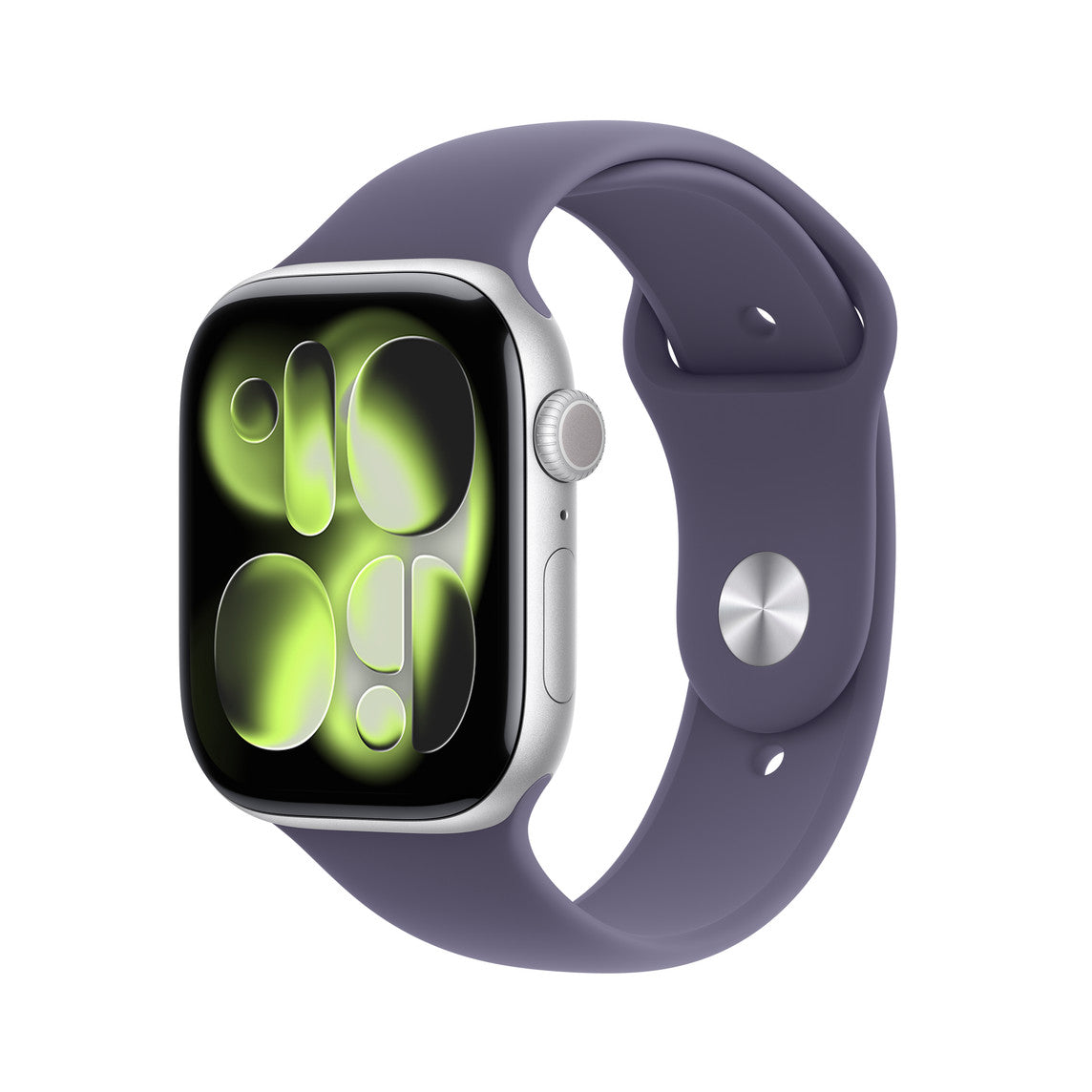 Used Apple Watch Series 11 46mm Silver GPS with Purple Fog SB M/L