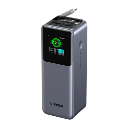 Ugreen PB726 20000mAh 165W CCC PD PB with Retractable Cable