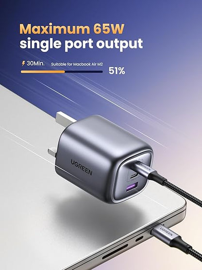 UGREEN Nexode S 65W 3-Port Gan Fast Charger