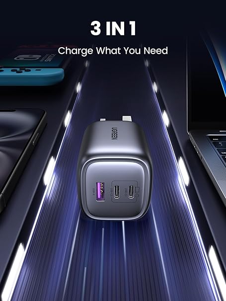 UGREEN Nexode S 65W 3-Port Gan Fast Charger