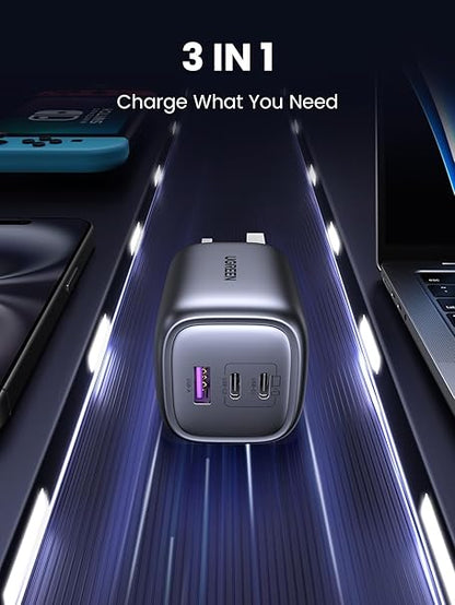 UGREEN Nexode S 65W 3-Port Gan Fast Charger