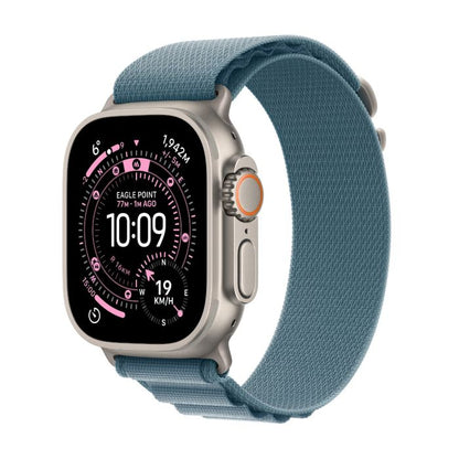 Used Apple Watch Ultra 3 Natural Titanium Light Blue Alpine Loop M