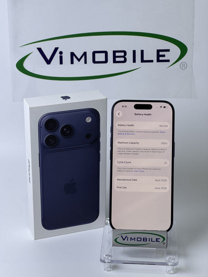 Used iPhone 17 Pro 256GB Deep Blue