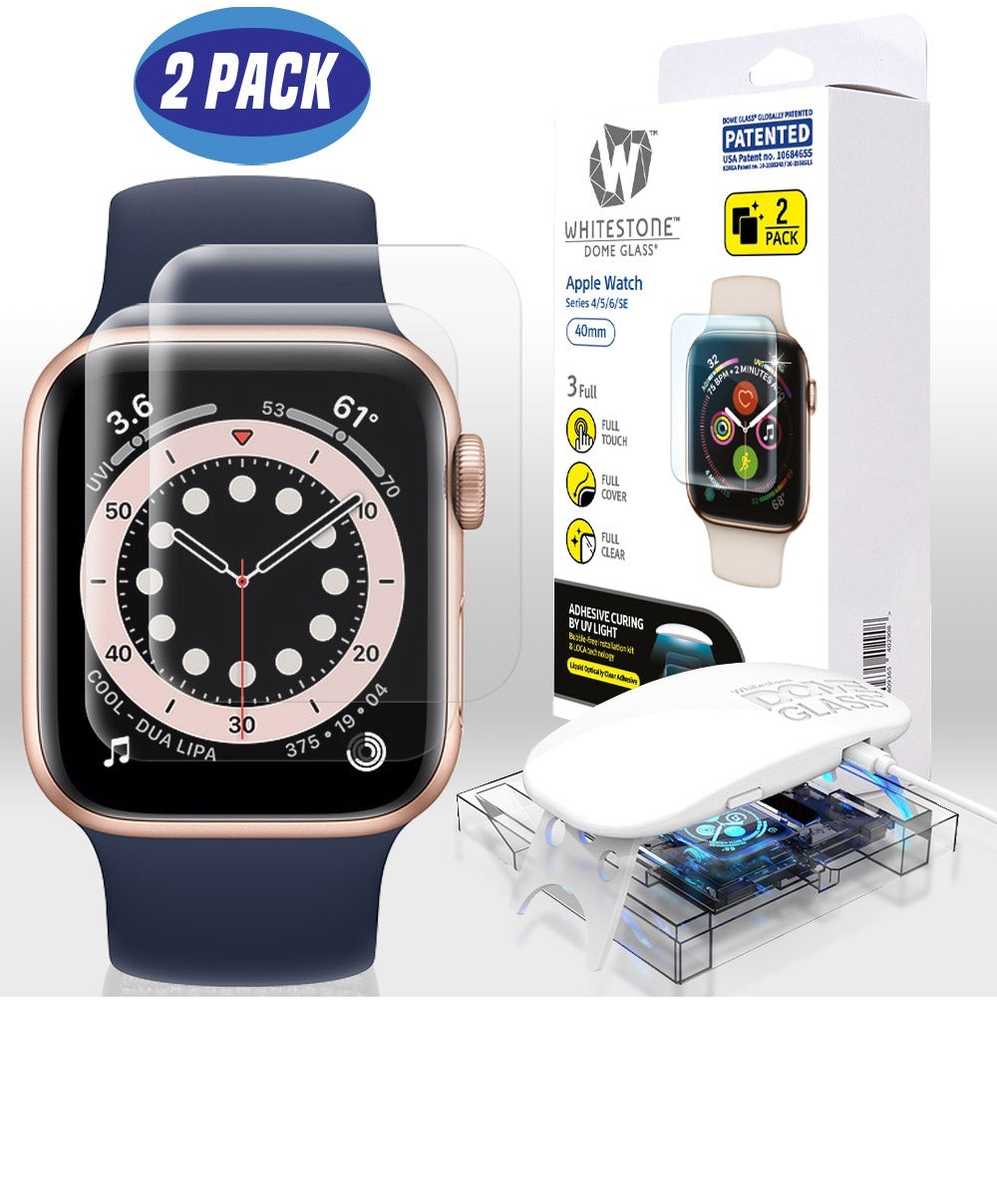 Whitestone Dome Glass (2packs) | Apple Watch Series 6/5/4 40MM