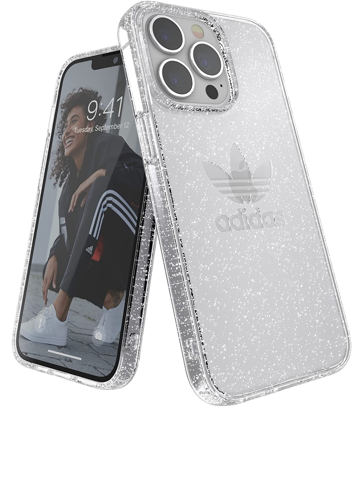 Adidas Clear Glitter Case | iPhone 13 Pro
