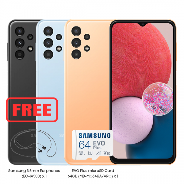 Galaxy A13 128GB </p>FREE EARPHONES & 64GB MICRO SD