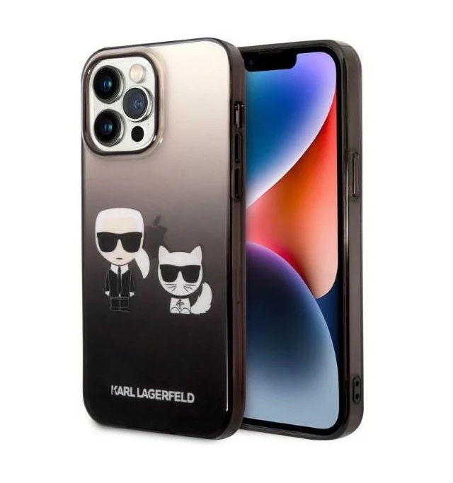 Karl Lagerfeld K&C Centered Gradblack Case | iPhone 14 Pro Max