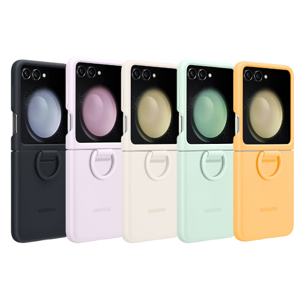 Galaxy Z Flip 5 Silicone Case with Ring