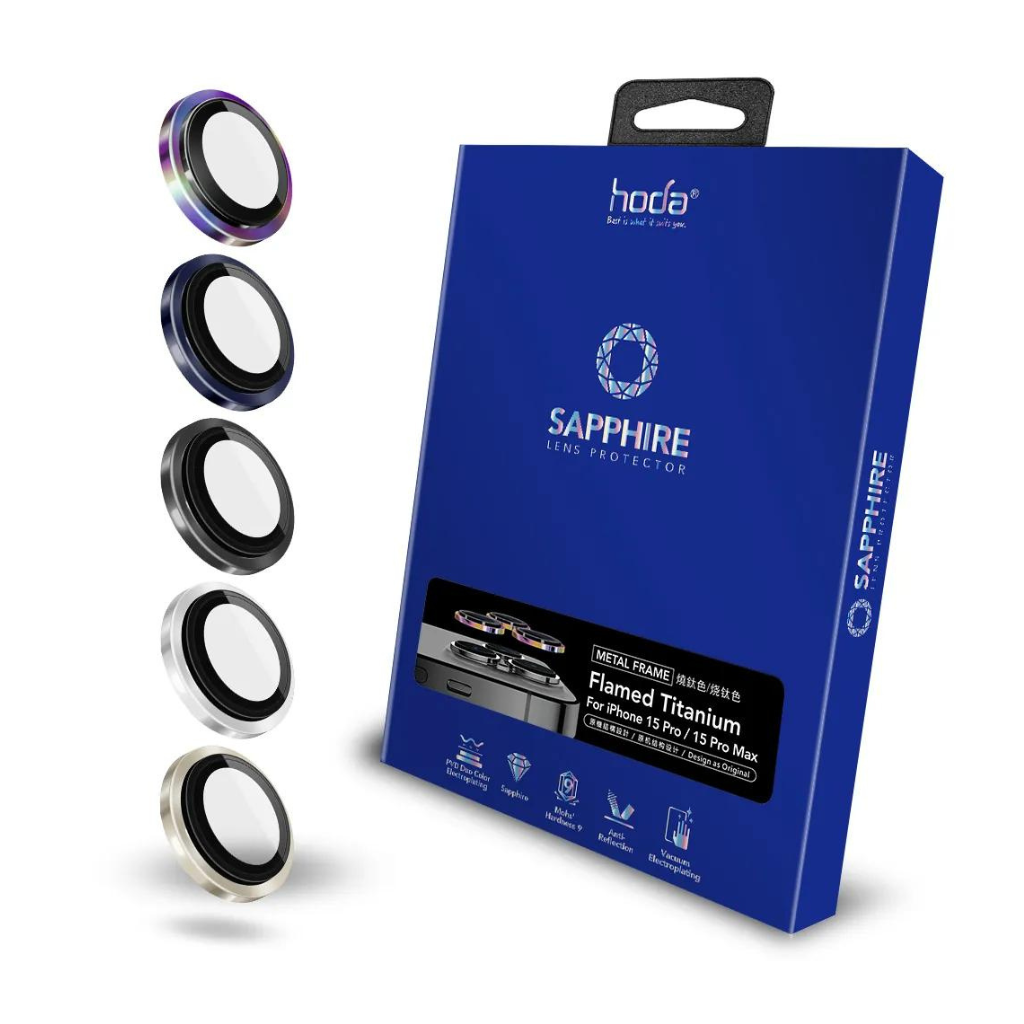 hoda® Sapphire Lens Protector (3 Lens) | iPhone 15 Pro / 15 Pro Max