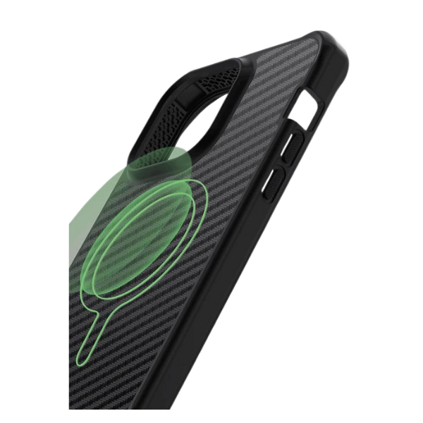 ITSKINS BALLISTIC R // CARBON With MagSafe® Case | iPhone 14 Pro Max