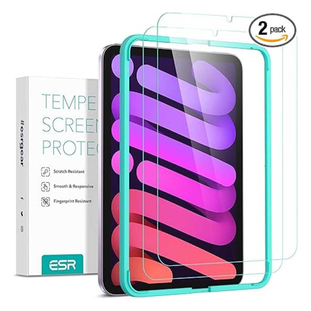 ESR Tempered Glass Protector (2 Pack) | iPad Mini 7th / 6th