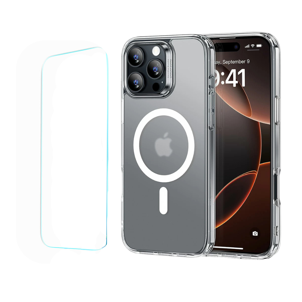 ESR Classic Hybrid Case + Screen Protector (HaloLock) | iPhone 16 Pro