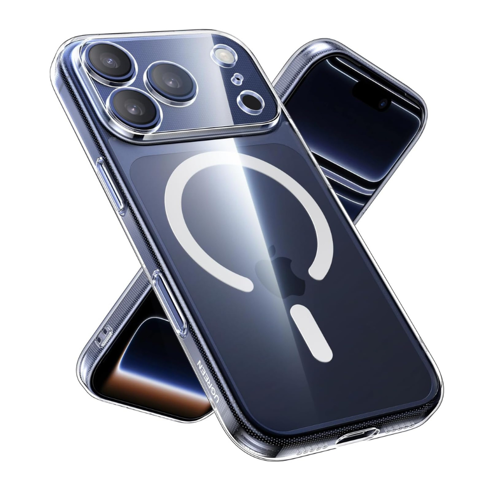 UGREEN Transparent Magnetic Phone Case with Button Coverage I iPhone 17 Pro Max