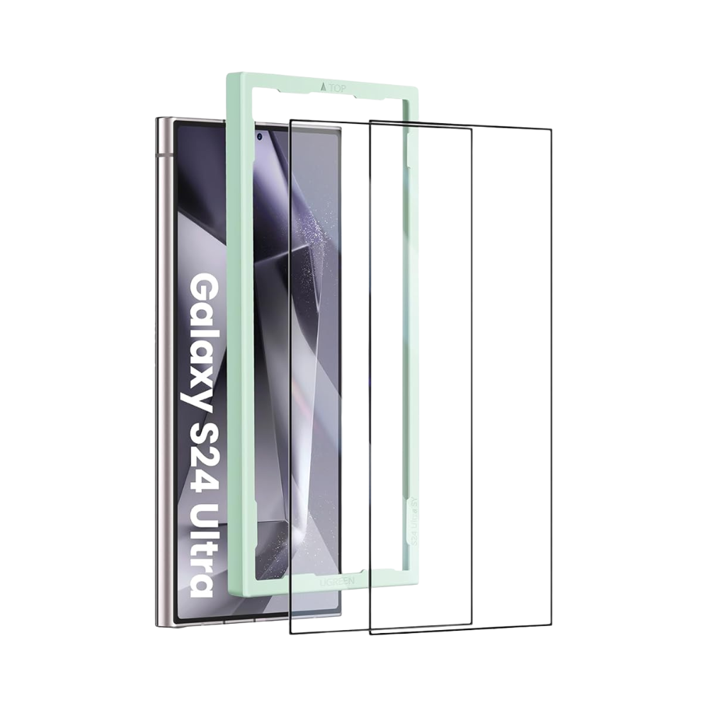 UGREEN Clear Tempered Glass Screen Protector (2 Pack) I Galaxy S24 Ultra